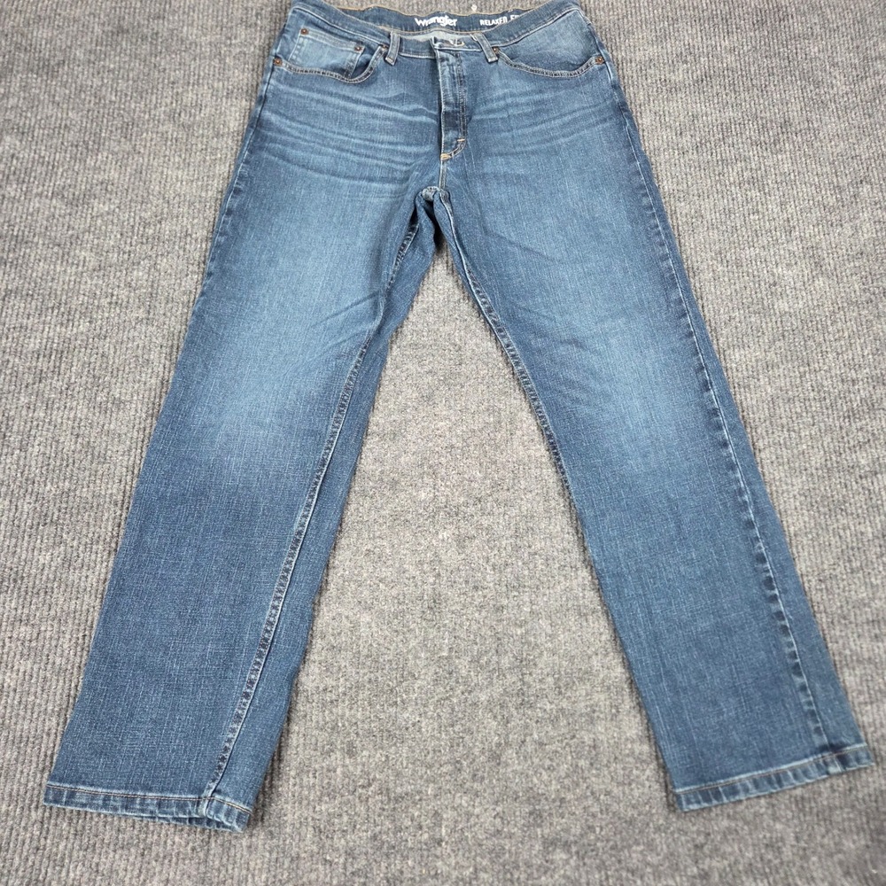Wrangler Mens Relaxed Fit Straight Leg Jeans‎ Medium Wash 34x30 10MGW15KN